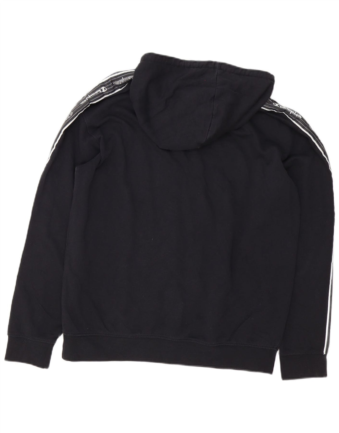 Felpa con cappuccio grafica da uomo Champion Medium nera