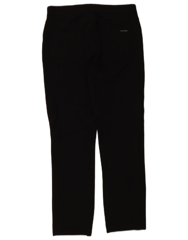 Pantaloni casual slim da donna Dkny medi W30 L28 viscosa nera