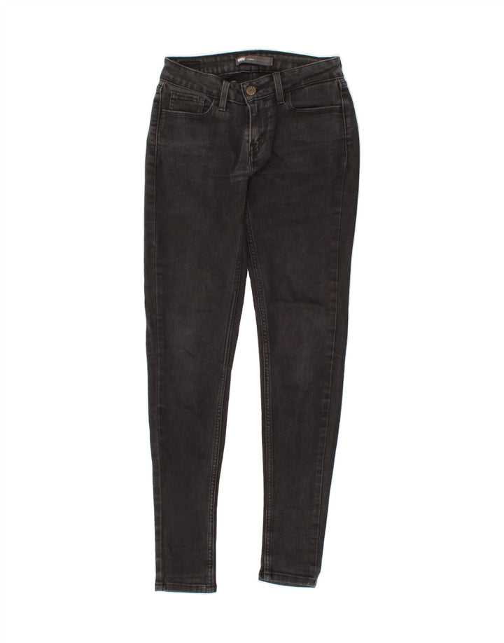 LEVI'S Womens Legging Skinny Jeans W26 L30  Black Cotton Vintage Levi's and Second-Hand Levi's from Messina Hembry 
