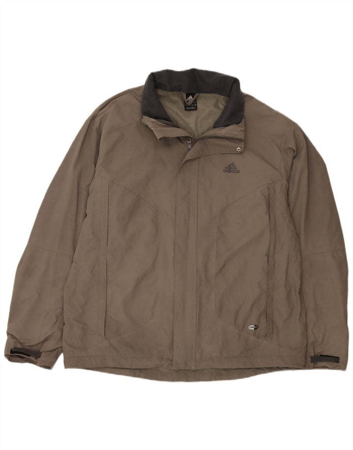 Giacca antipioggia da uomo Adidas UK 40 grande nylon kaki