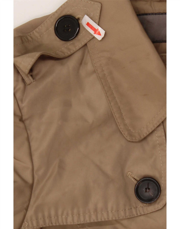 Trench da donna Zara UK 14 Poliestere beige medio