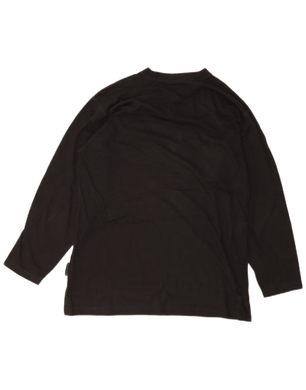 Top Asics Uomo Manica Lunga Large Nero Cotone