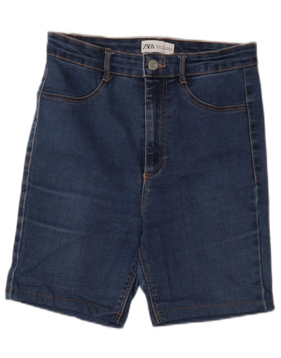 ZARA Womens Denim Shorts EU 38 Small W28 Blue Vintage Zara and Second-Hand Zara from Messina Hembry 