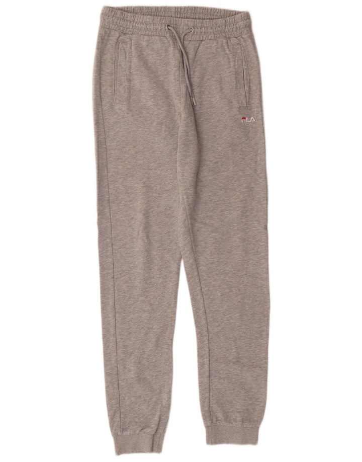 Pantaloni da tuta da uomo FILA Joggers piccoli in cotone grigio