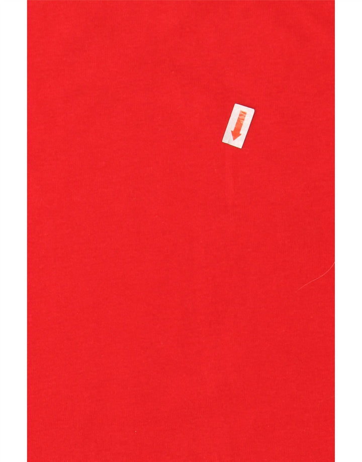 Canotta Adidas da uomo grande in cotone rosso