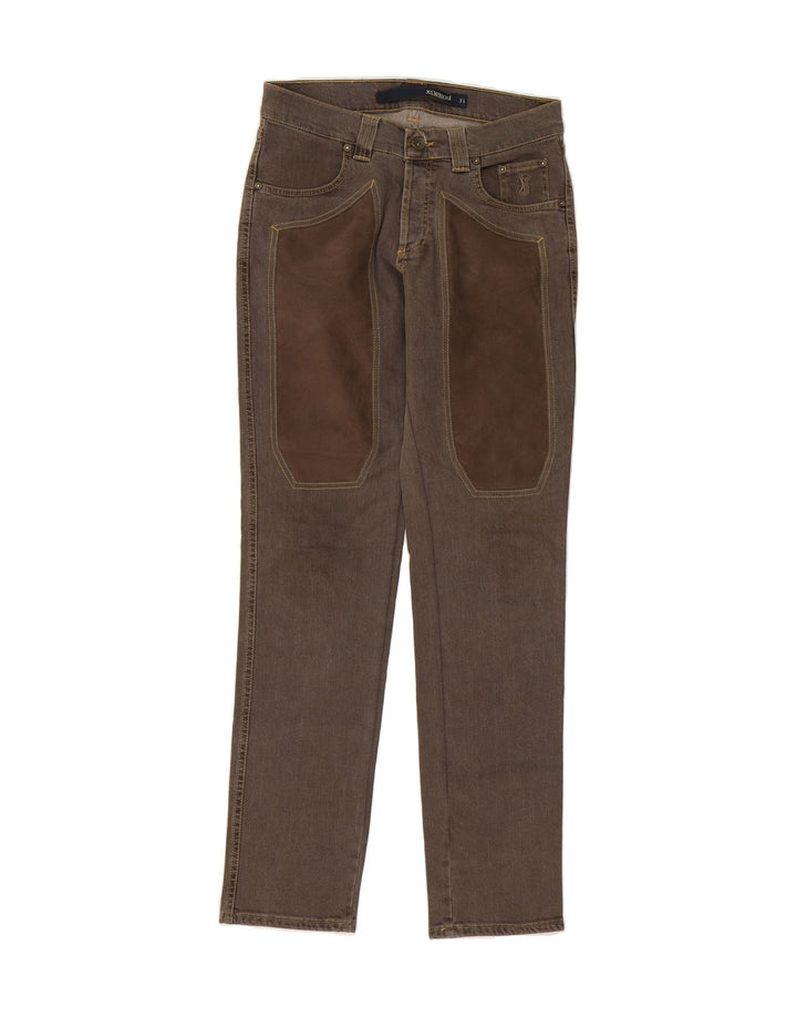 JECKERSON Womens Slim Jeans W31 L32 Brown Cotton Vintage Jeckerson and Second-Hand Jeckerson from Messina Hembry 