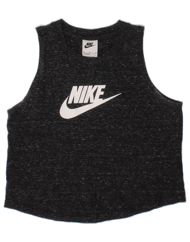 NIKE Girls Graphic 2 Piece Set 10-11 Years Medium Black Flecked Vintage Nike and Second-Hand Nike from Messina Hembry 