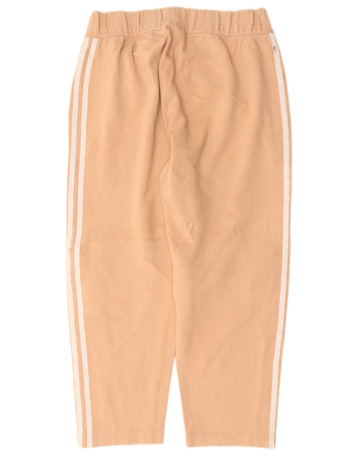 Pantaloni da tuta ADIDAS Capri da donna UK 10 piccoli in cotone beige