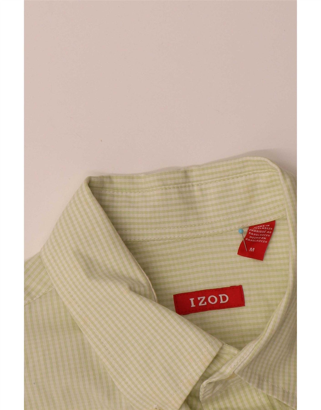 Camicia da uomo Izod in cotone a quadri verde medio