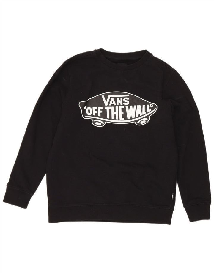 Felpa con grafica da ragazzo Vans, 8-9 anni, piccola, in cotone nero