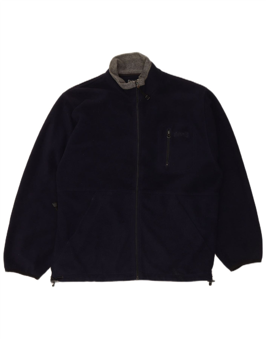 Giacca in pile da uomo SCHOTT UK 40 Large in poliestere blu navy