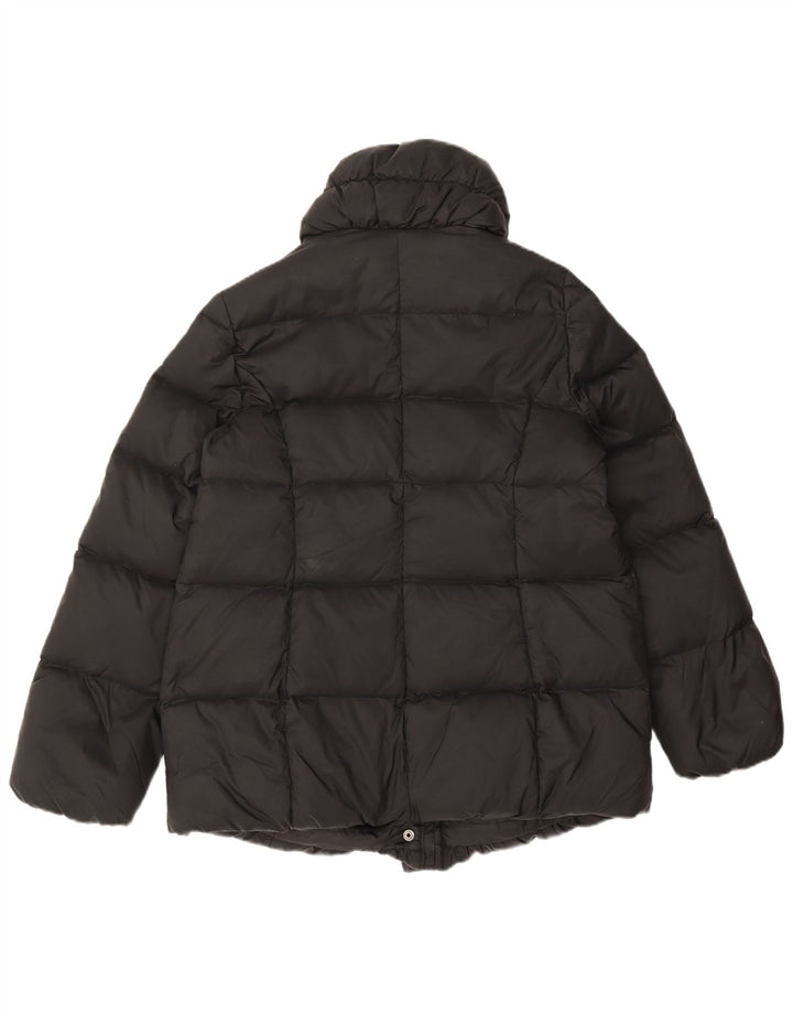 Giacca imbottita oversize da donna Benetton UK 6 XS nera in poliammide