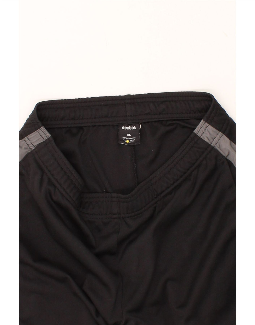 REEBOK Mens Tracksuit Trousers XL Black Polyester Vintage Reebok and Second-Hand Reebok from Messina Hembry 