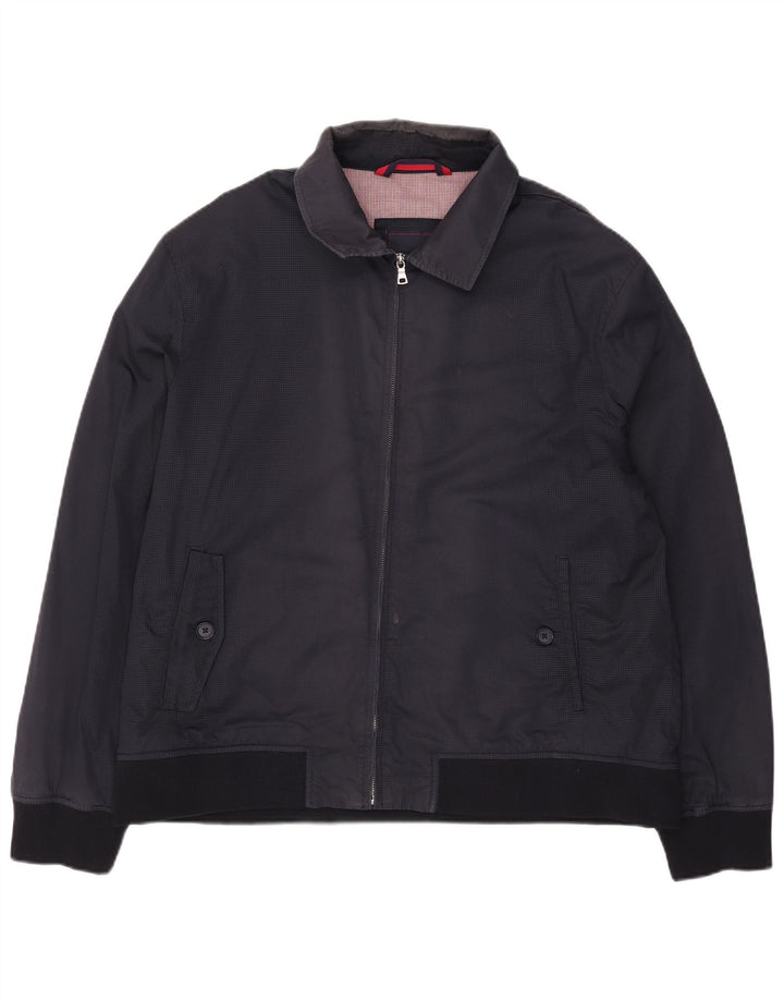 Giubbotto bomber da uomo Marks & Spencer UK 44 2XL Cotone blu navy