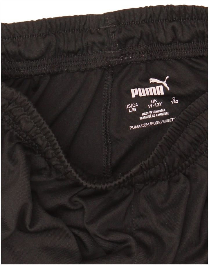 PUMA Girls Sport Shorts 11-12 Years  Black Polyester
