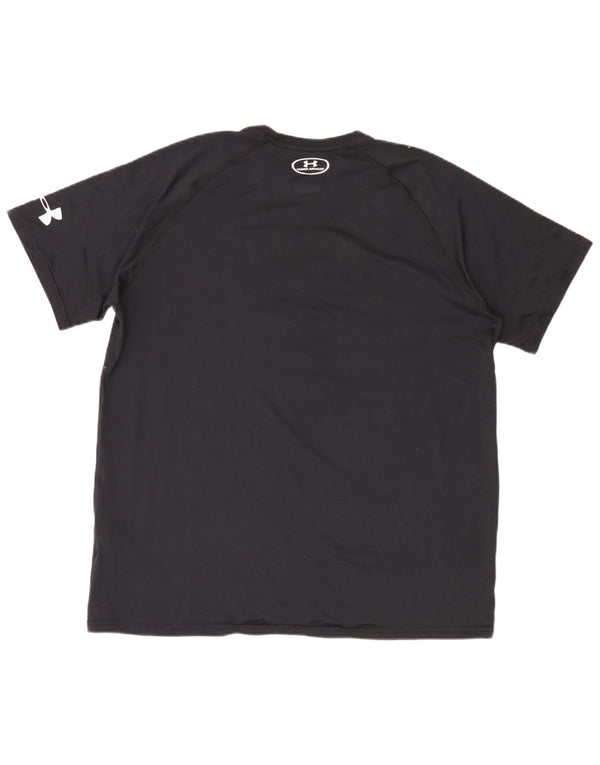 T-shirt grafica da uomo Under Armour Heat Gear Top XL poliestere nero