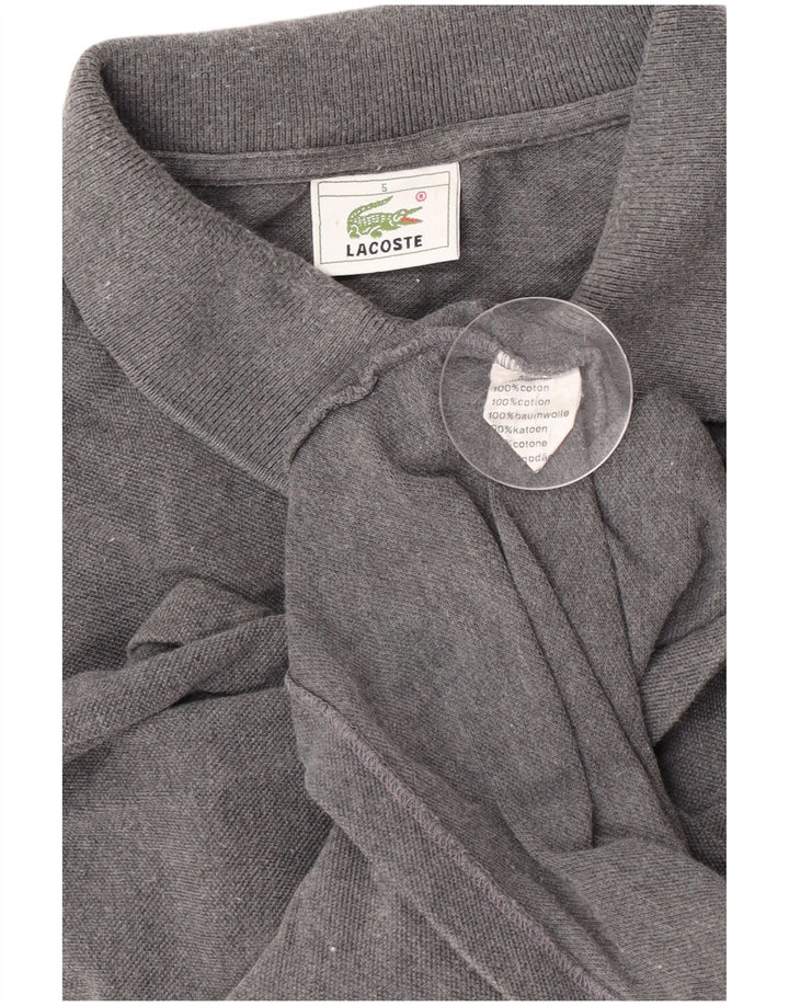 Polo da uomo Lacoste taglia 5 grande in cotone grigio