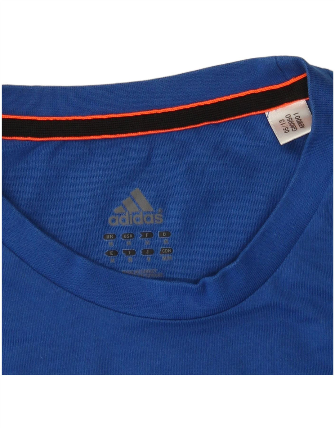 Maglietta grafica da uomo Adidas Top blu medio
