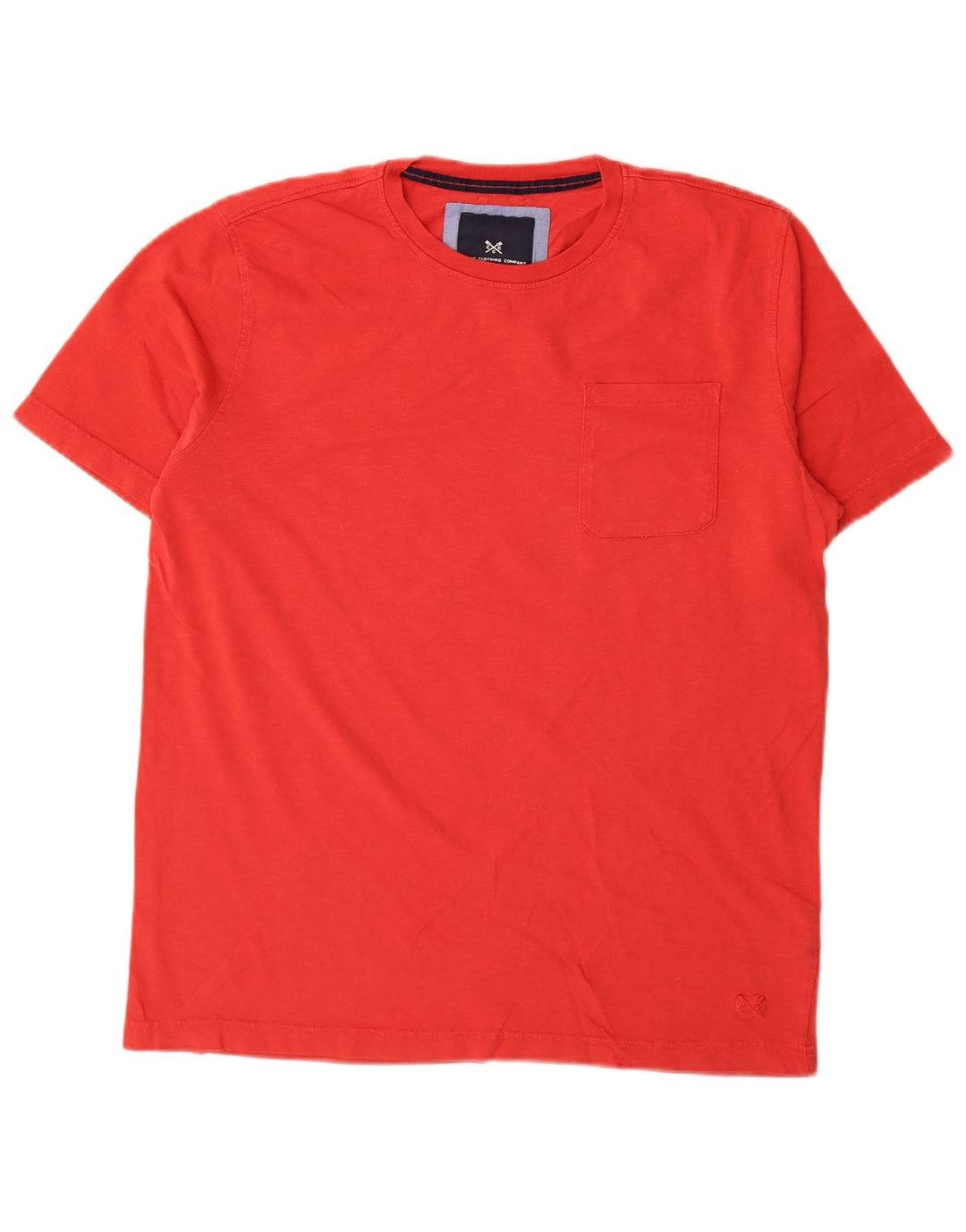 CREW CLOTHING T-shirt da uomo Top rosso medio in cotone