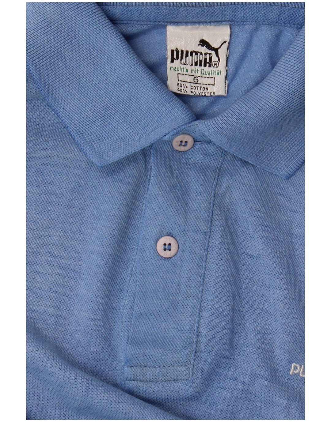 Polo PUMA da uomo in cotone blu medio