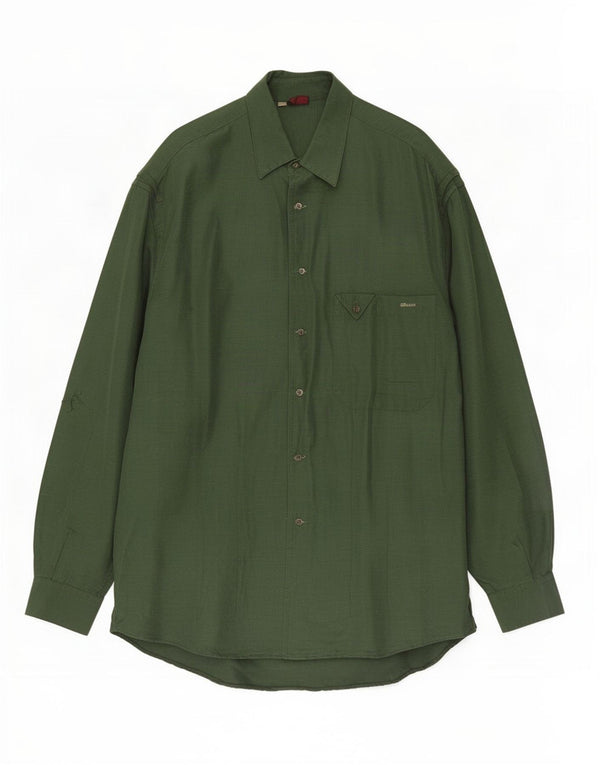Camicia da uomo Ellesse grande verde