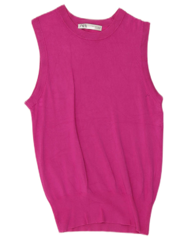 Canotta canotta da donna Zara UK 8 piccola rosa