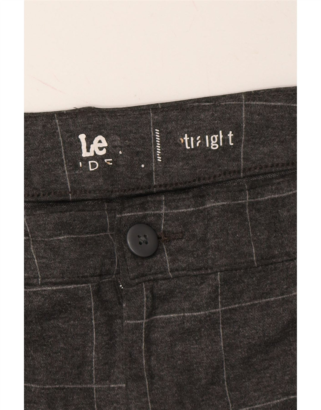 LEE Womens Straight Casual Trousers W42 L30 Grey Check Vintage Lee and Second-Hand Lee from Messina Hembry 
