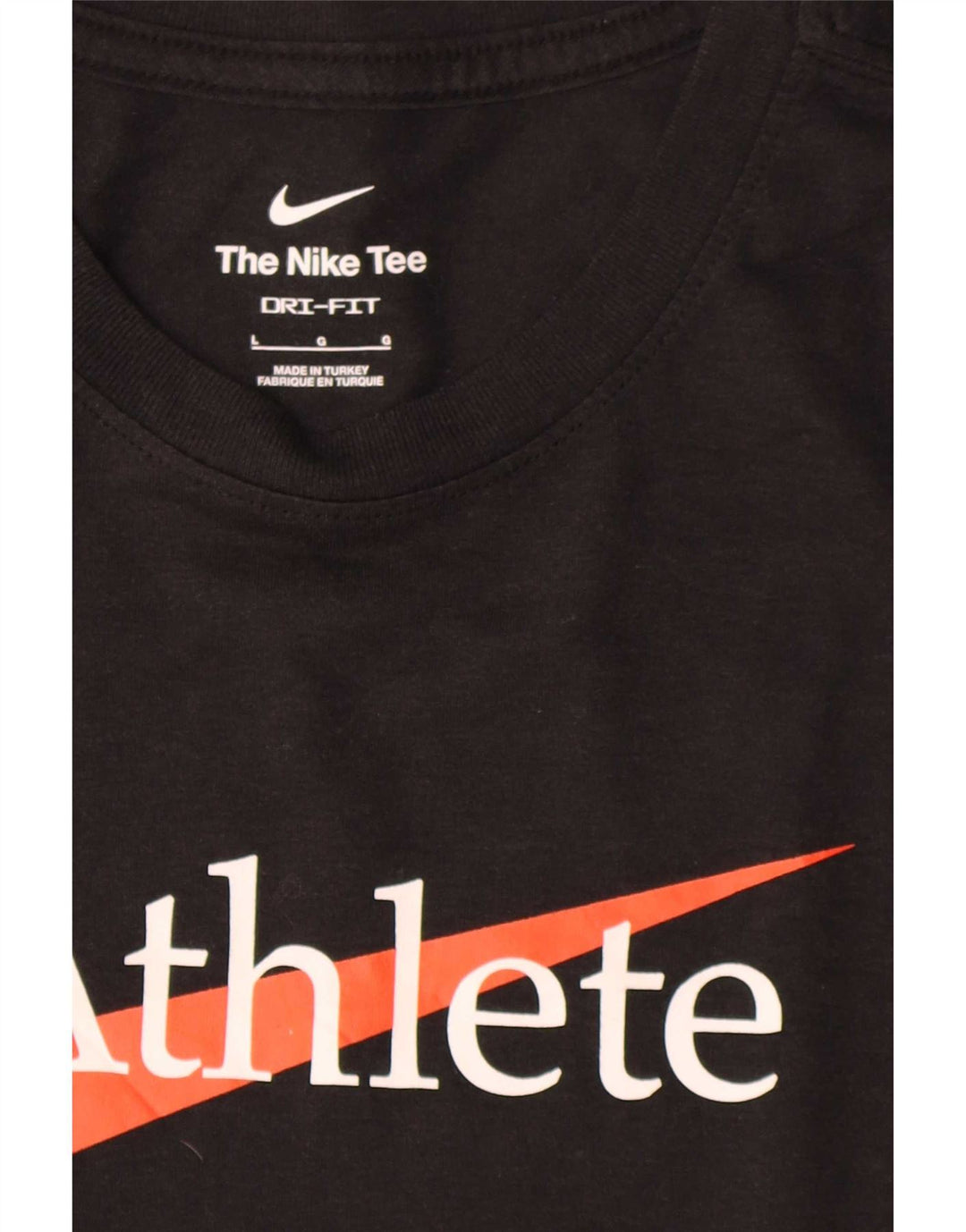 T-shirt grafica da uomo Nike Top grande in cotone nero
