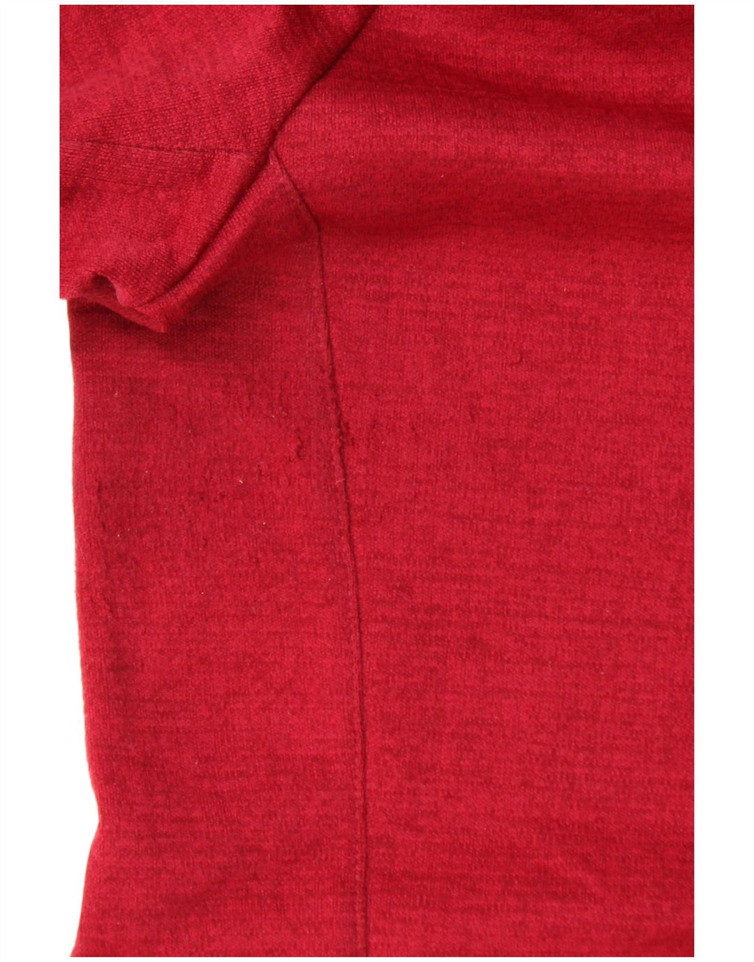 REEBOK Felpa con cappuccio e zip da donna UK 12/14 Poliestere rosso medio