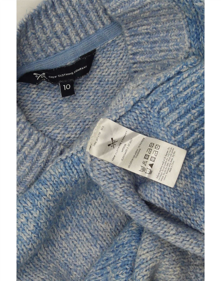 Crew Clothing Maglione da donna con collo alto e maglione UK 10 piccolo blu