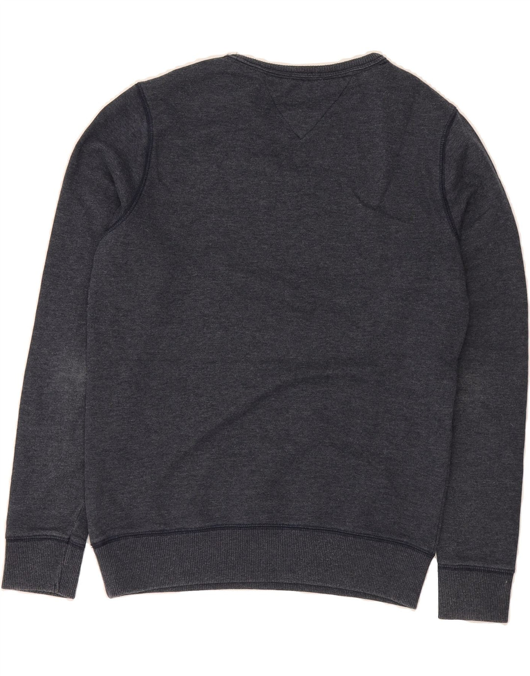 TOMMY HILFIGER Mens Sweatshirt Jumper Small Navy Blue Cotton Vintage Tommy Hilfiger and Second-Hand Tommy Hilfiger from Messina Hembry 