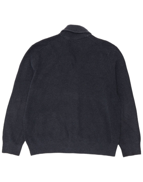 Maglione cardigan da uomo Marks & Spencer 2XL poliestere blu navy