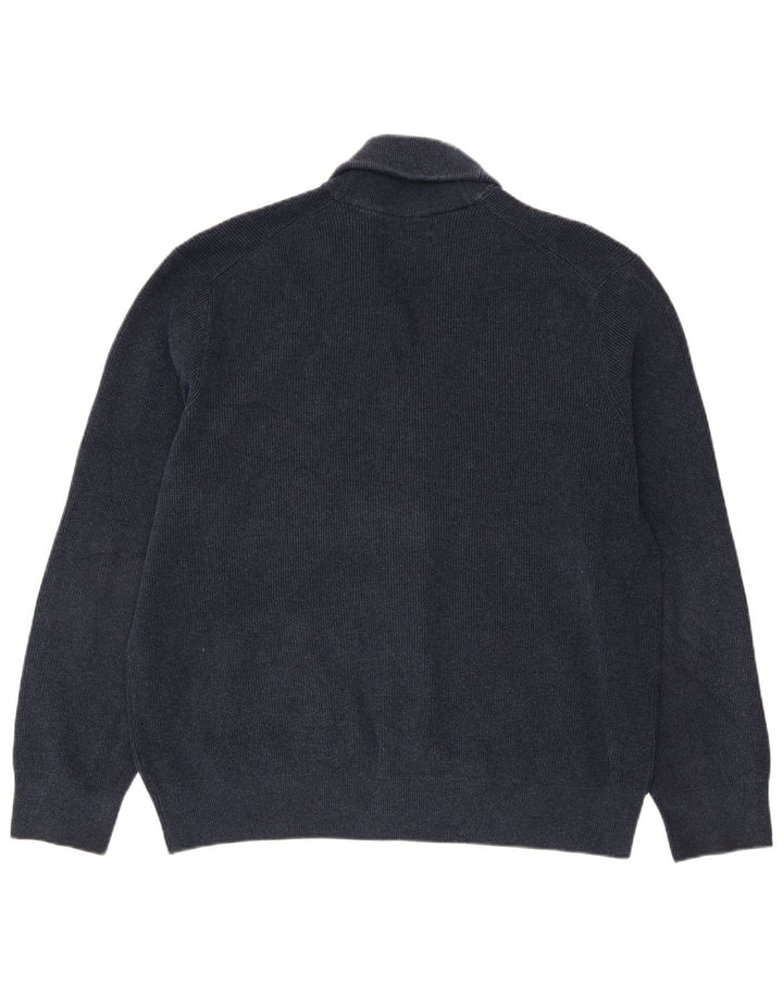 Maglione cardigan da uomo Marks & Spencer 2XL poliestere blu navy