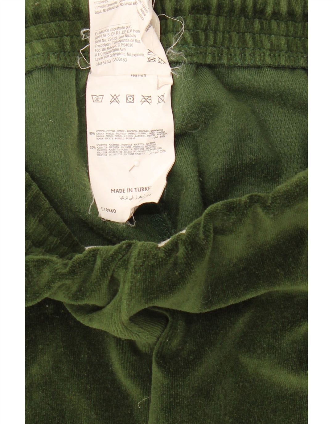 Pantaloni da tuta in velluto da donna Champion, pantaloni da jogging, cotone verde medio