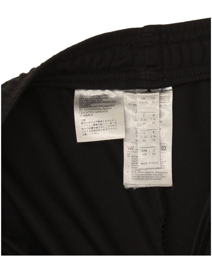 Pantaloni da tuta da donna Adidas UK 8/10 Small Nero Poliestere