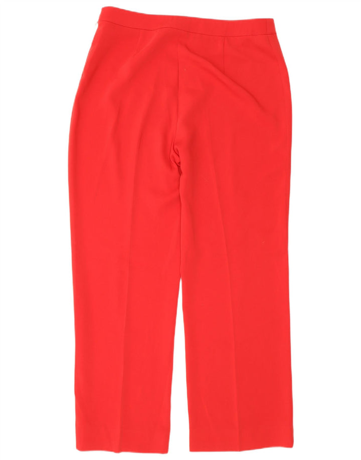 Pantaloni casual dritti da donna Burberry IT 42 medio W30 L27 rosso