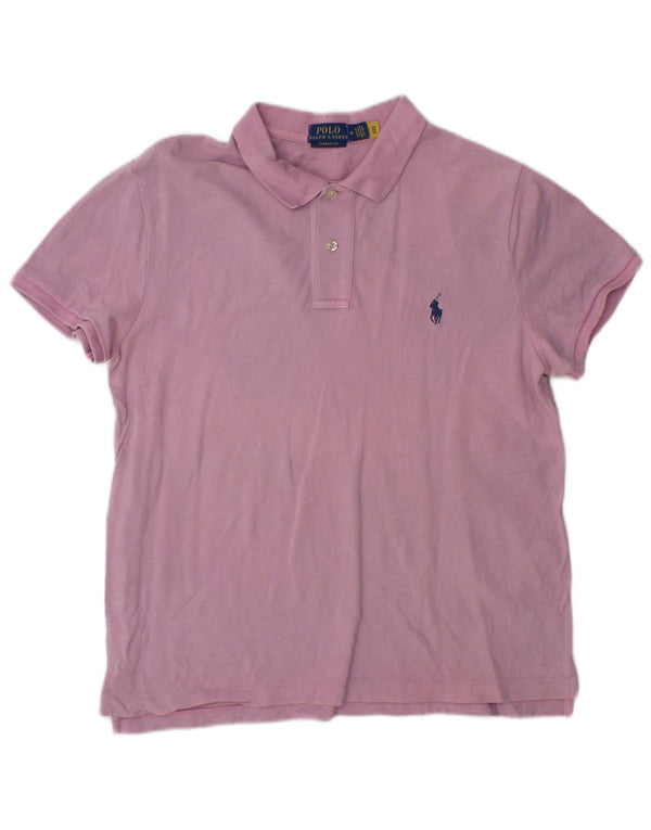 Polo Ralph Lauren da uomo vestibilità classica in cotone rosa medio