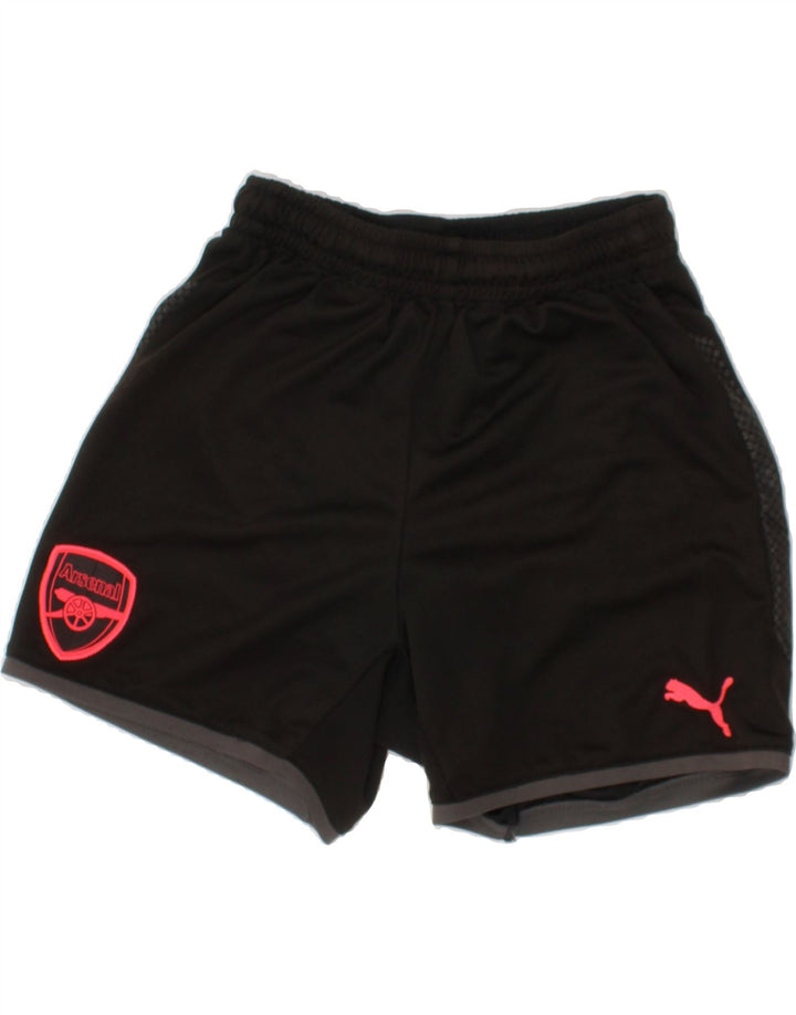 PUMA Boys Arsenal Sport Shorts 9-10 Years  Black Polyester Vintage Puma and Second-Hand Puma from Messina Hembry 