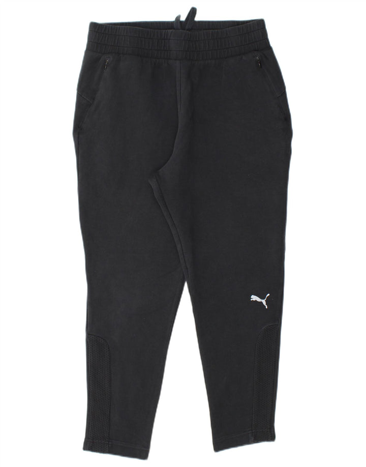 Pantaloni da tuta da uomo PUMA medio cotone nero