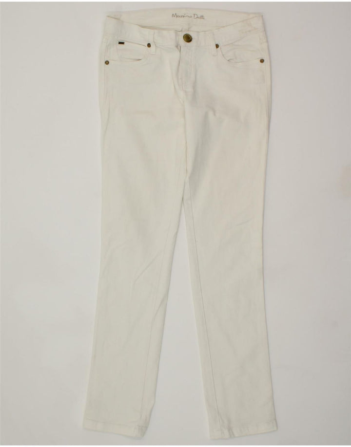 MASSIMO DUTTI Womens Slim Jeans W31 L33 White Cotton Vintage Massimo Dutti and Second-Hand Massimo Dutti from Messina Hembry 