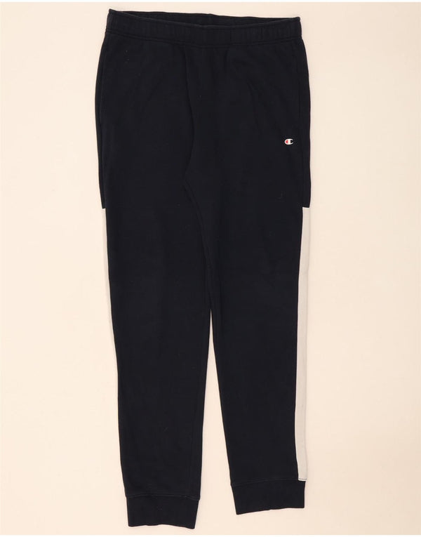 Champion Mens Tracksuit Trousers Joggers XL Navy Blue Colourblock