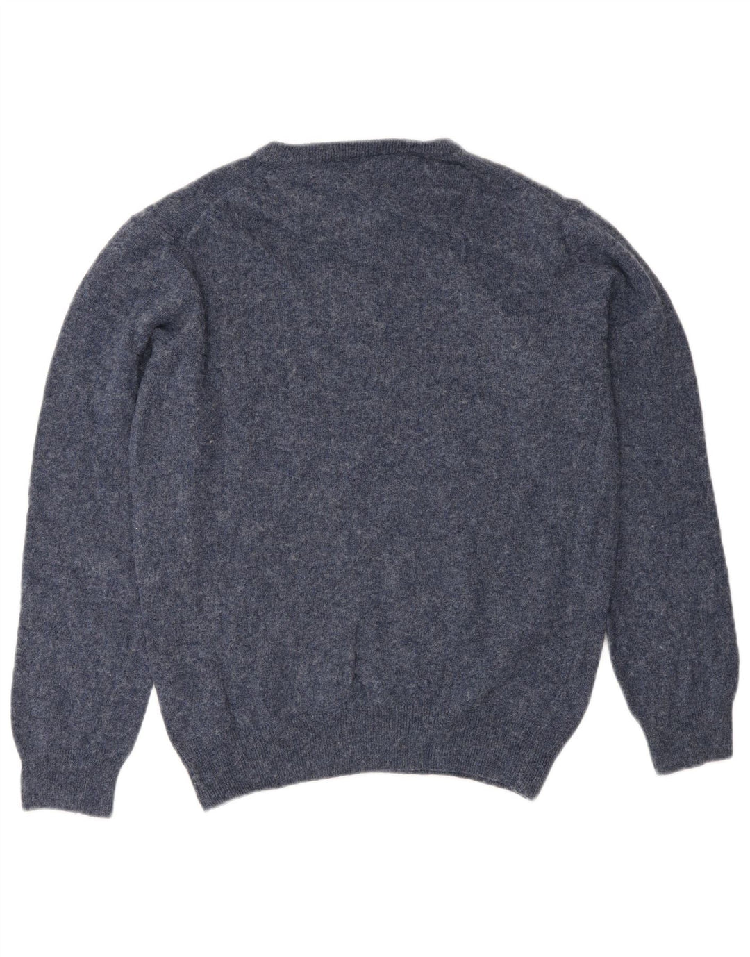 Maglione da uomo girocollo Murphy & Nye in lana screziata media blu navy