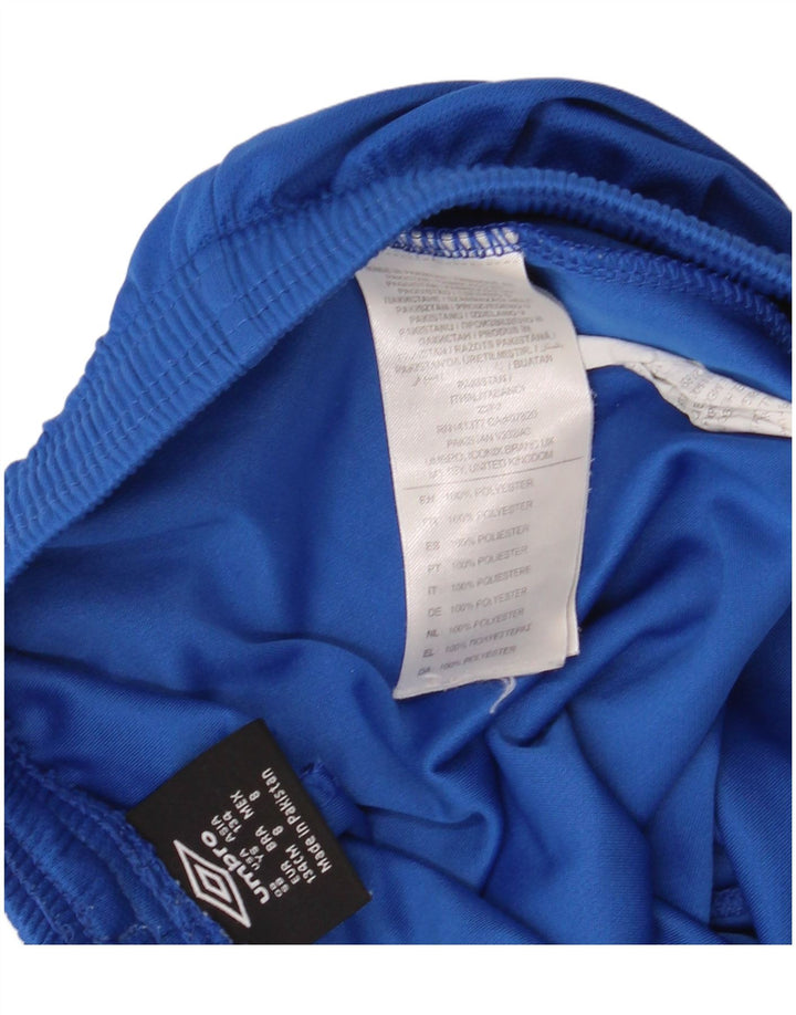 Pantaloncini sportivi da bambino UMBRO 8-9 anni piccoli in poliestere blu