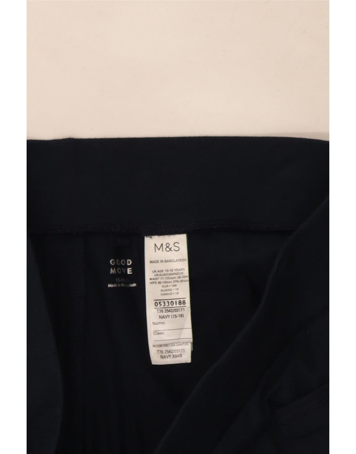 Gonna pantalone bambina Marks & Spencer 15-16 anni in cotone blu navy