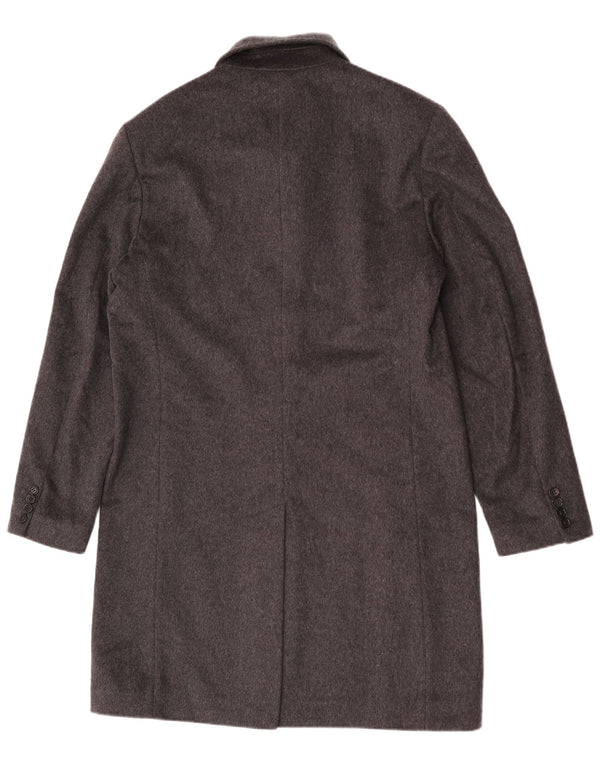Cappotto Uomo Benetton IT 50 Large Grigio Lana