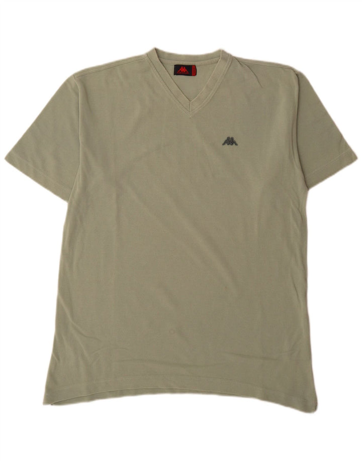 T-shirt Kappa Uomo Top Large Verde Cotone