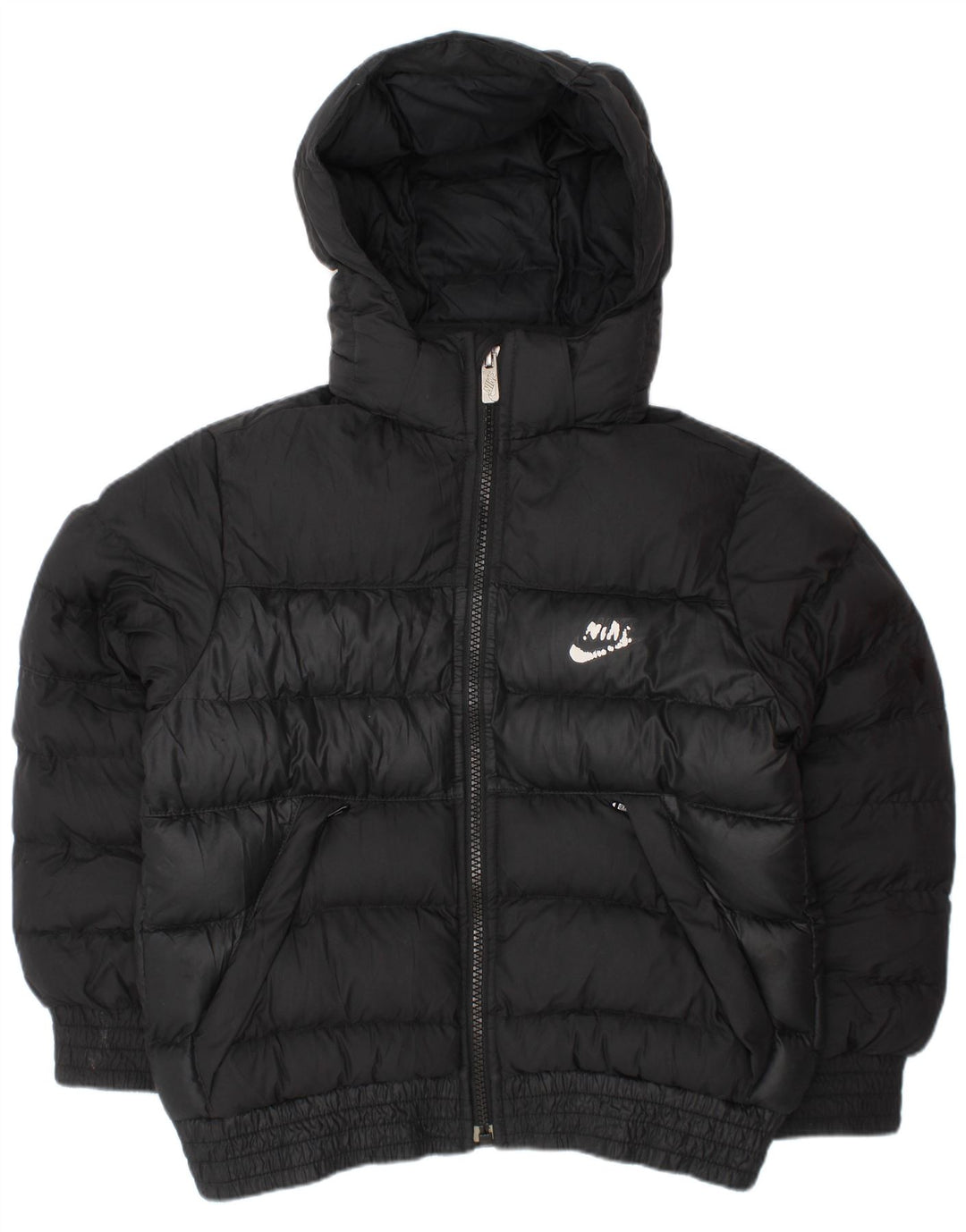 Giacca imbottita con cappuccio NIKE da bambino 5-6 anni media nera in poliestere