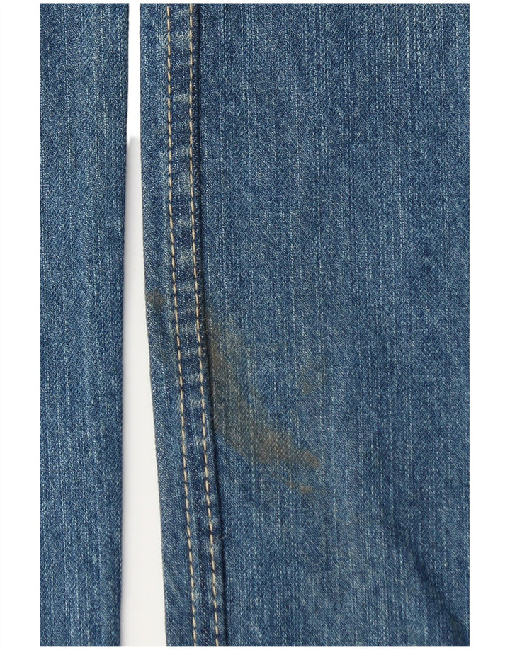 Jeans dritti da uomo Marks & Spencer Blue Harbour W32 L31 cotone blu