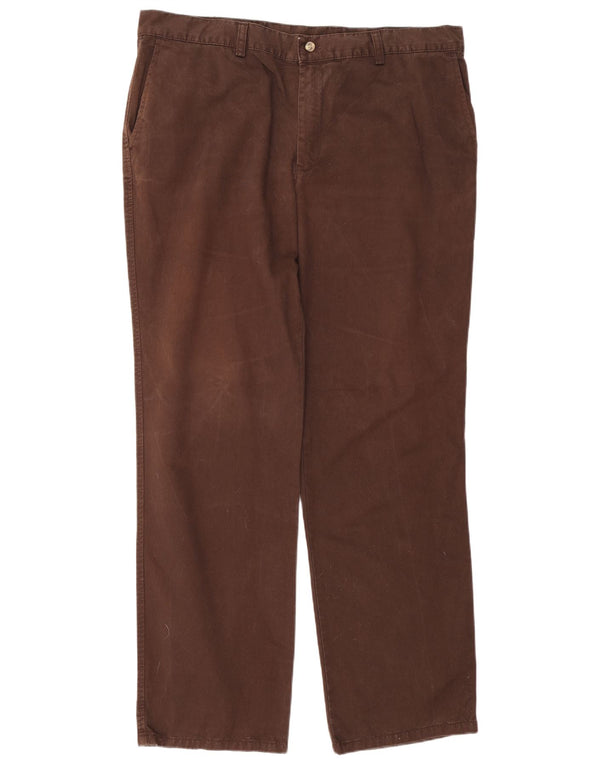 Pantaloni chino dritti da uomo Pierre Cardin IT 52 XL W40 L33 Cotone marrone