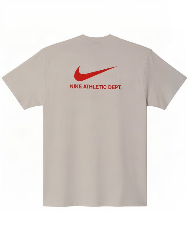 T-shirt grafica da uomo Nike Top in cotone bianco medio